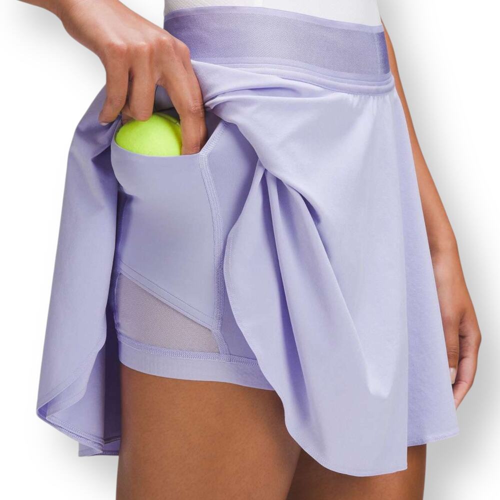 Lululemon Women's Court Rival High-Rise Skirt Size 14 Lilac Smoke W8AH4T Pastel - Picture 5 of 10